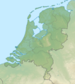 Netherlands relief location map