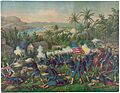 Painting of the Battle of Las Guasimas