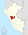Peru - Huánuco Department (locator map)
