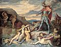 Peter von Cornelius Hagen versenkt den Nibelungenhort 1859