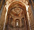 Pinturas na absida da igrexa de San Salvador de Camanzo, Vila de Cruces