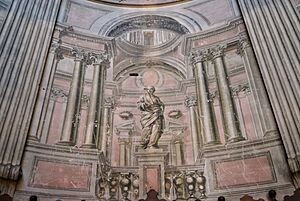 Archivo:Pintures murals amb arquitectures fingides, església del Temple, València