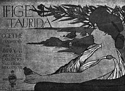 Archivo:Poster - Iphigenia in Tauris - Miquel Utrillo - 1898