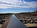 Raíl sobre el viaducto del Vertillo