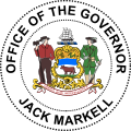 Seal of Jack Markell, Governor of Delaware