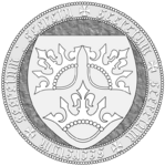 Seal of Margaret I of Denmark 1390.svg