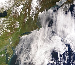 Archivo:ShipTracks MODIS 2005may11
