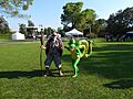Sigurtà in cosplay 2020 - Master Roshi and Shenron
