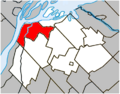Sorel-Tracy Quebec location diagram