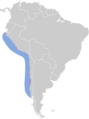 Spheniscus humboldti map