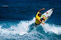 Surfing in Middle Beach, Isabela
