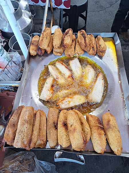 Tamales fritos en la CDMX