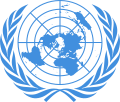 UN emblem blue