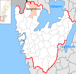 Bengtsfors Municipality in Västra Götaland County.png