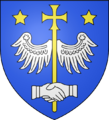 Blason ville fr Alet-les-Bains (Aude)
