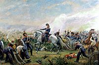 Archivo:Detalle Los Artilleros de Borgoño en la batalla de Maipú
