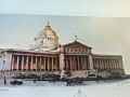 Dibujo del proyecto original del Palacio Legislativo de la Ciudad de México