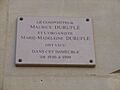 Durufle nameplate