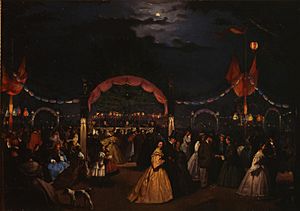 Archivo:El jardín público de Madrid llamado El Paraíso, en noche de baile, de Rafael Botella Coloma