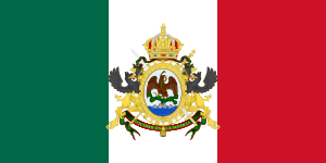 Archivo:Flag of the Second Mexican Empire (1865-1867)