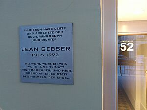 Archivo:Jean Gebser Gedenktafel in Bern