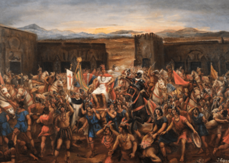 Archivo:La Captura de Atahualpa - Juan Lepiani 1920s