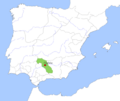 Location map Taifa of Córdoba
