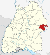 Locator map HDH in Baden-Württemberg.svg