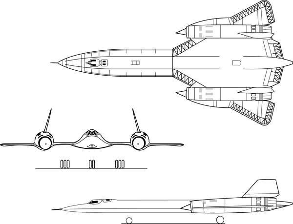 Archivo:Lockheed SR-71A 3view