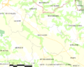Map commune FR insee code 64254