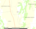 Map commune FR insee code 64464