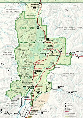 Mapa del Servicio de Parques Nacionales