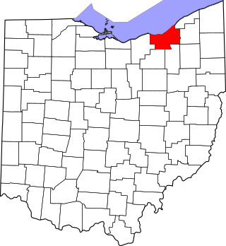 Map of Ohio highlighting Cuyahoga County.svg