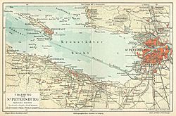 Archivo:Map of St. Petersburg (Einseitige Farbkarte)