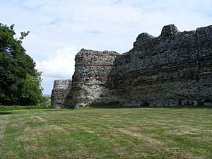 Archivo:Outer wall Pevensey Castle - geograph.org.uk - 1410474