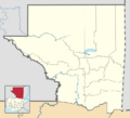 Petén department location map