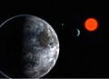 Planetary System in Gliese 581 (artist's impression)