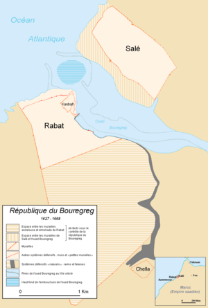 Archivo:République du Bouregreg, Republic of Bouregreg, 1627-1668