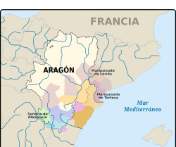 Ubicación de Reino de Aragón