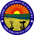 Seal of Ashland County (Ohio) Clerk of Common Pleas Court