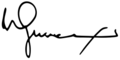 Signature of Walter Guevara Arze (1912-1996)