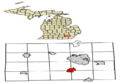 Washtenaw County Michigan Incorporated and Unincorporated areas Saline Highlighted