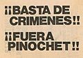 ¡¡Fuera Pinochet!!
