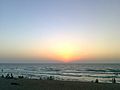 شاطئ دير البلح horizon adjusted