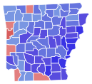 Archivo:1978 Arkansas gubernatorial election results map by county