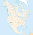Agave utahensis range map