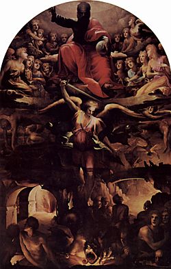 Archivo:Beccafumi, Domenico - Fall of the Rebel Angels - San Niccolo al Carmine, Siena
