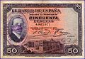 Billet de banque république espagnole