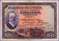 Archivo:Billet de banque république espagnole