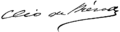 Cléo de Mérode Signature